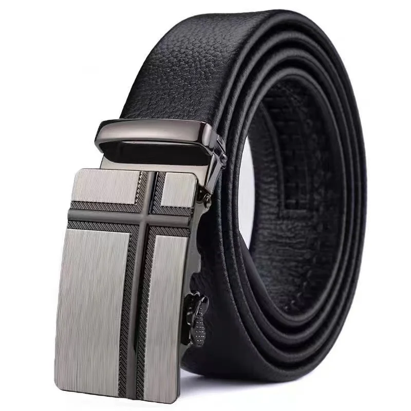Mode zakelijke herenriem Echte luxe merkriem Metalen gespriem Hoogwaardig PU-leer Zachte riem met cargobroek Jeans