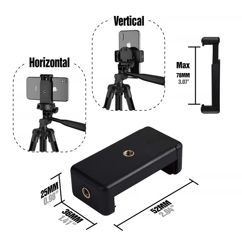 3120 Tripod For Phone 100cm Universal Camera Tripod Stand Phone Holder Lightweight Universal Photography For Xiaomi Huawei DSLR