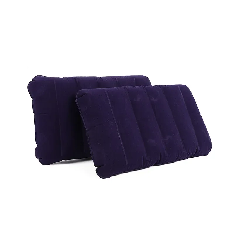 47x30cm Air Cushion Pillows Outdoor Camping Sleep Cushion Folding Square lnflatable Pillows Travel Backrest Plane Head Rest Big