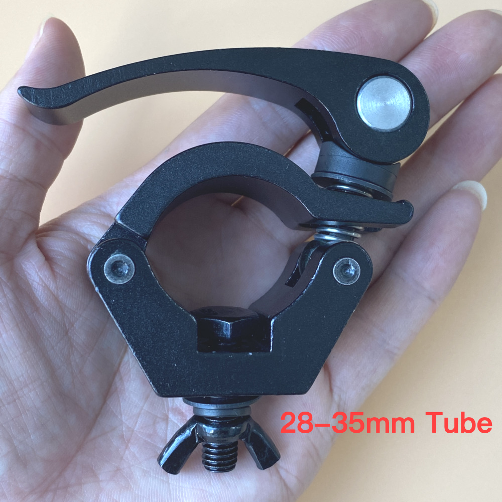 Зажим для быстрого замка освещения Алюминиевые ферменные зажимы 28-32 мм Трубка O-образный крюк Кронштейн для крепления сценического освещения Para Luces Светодиодная движущаяся головка DJ