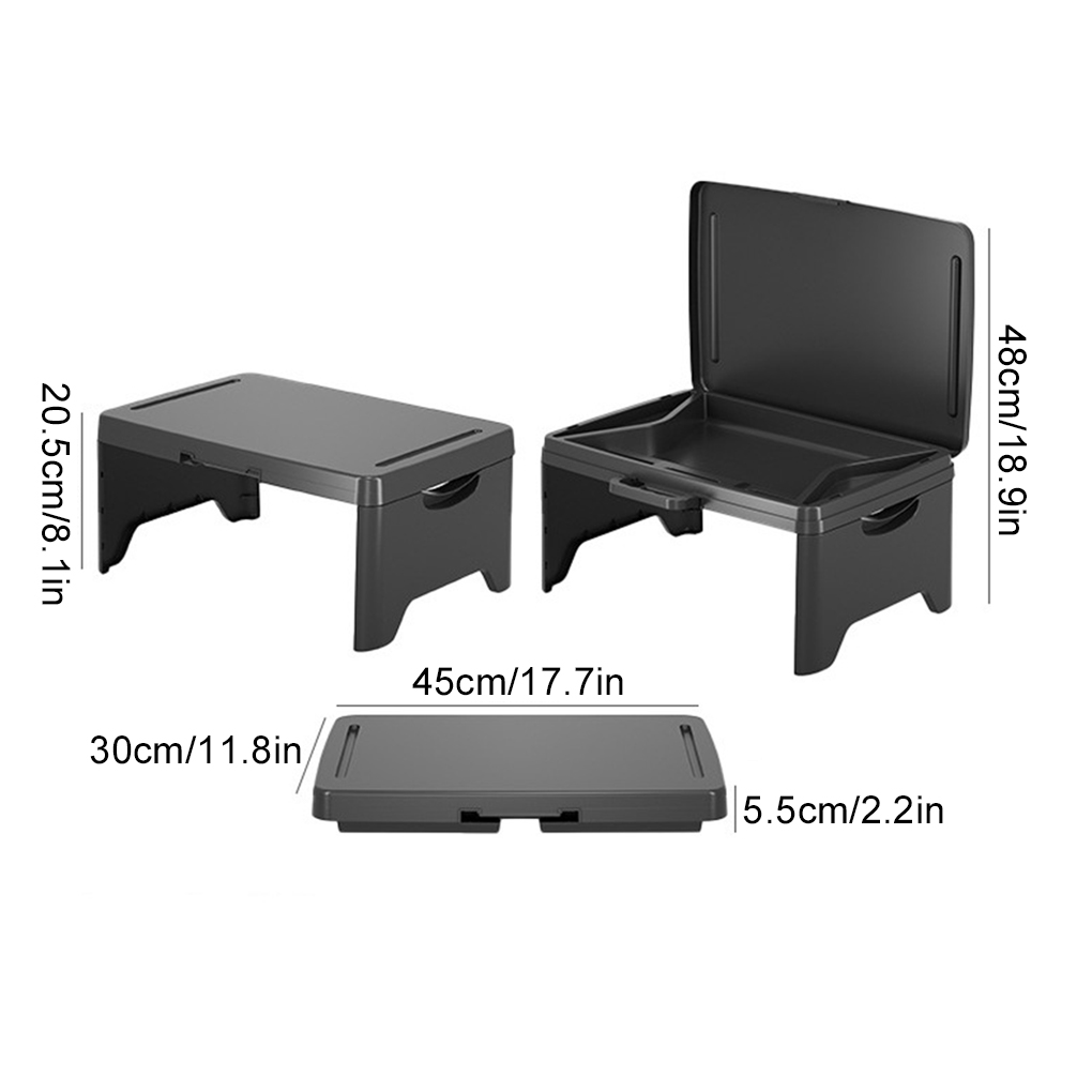 Mesa portátil dobrável para laptop, mesa de trabalho para notebook, suporte para carro, sala de estar, sofá-cama, ferramentas de leitura, mesa dobrável de plástico