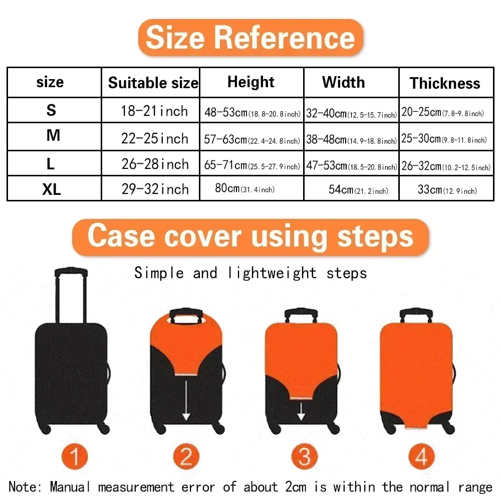 Funda protectora para equipaje, Fundas protectoras para equipaje de tela elástica de 18-32 pulgadas, cubierta antipolvo, fundas protectoras para maletas antiarañazos