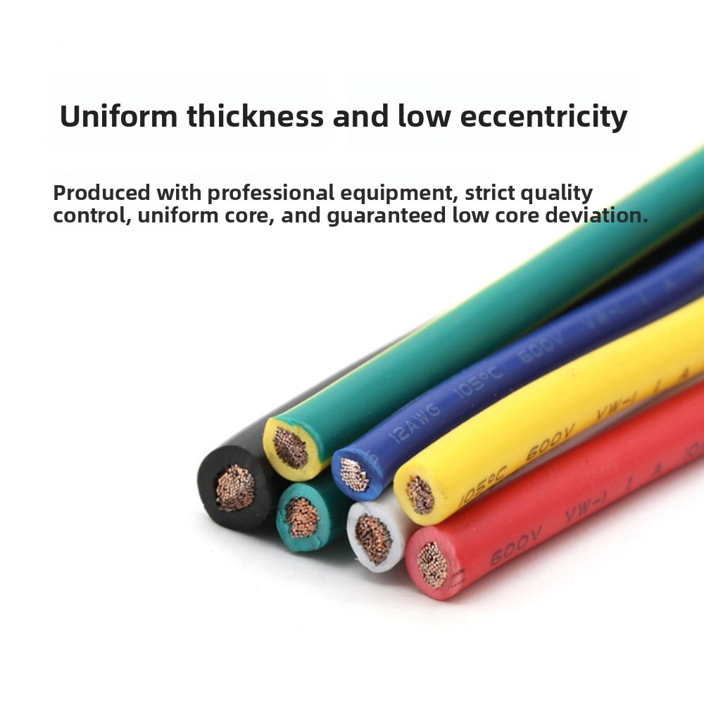 10-Color 22 AWG Silicone Wire 10ft Each Tinned Copper 105°C Resistant for Electronics And DIY Projects
