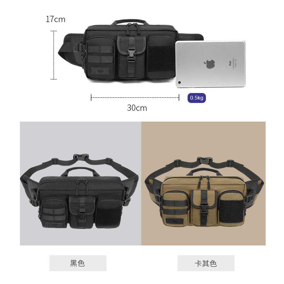 Ozuko-メンズタクティカルファニーパック,防水ショルダーバッグ,ショートトラベルメッセンジャーバッグ,USB充電付きクロスオーバーバッグ,10代のファッション