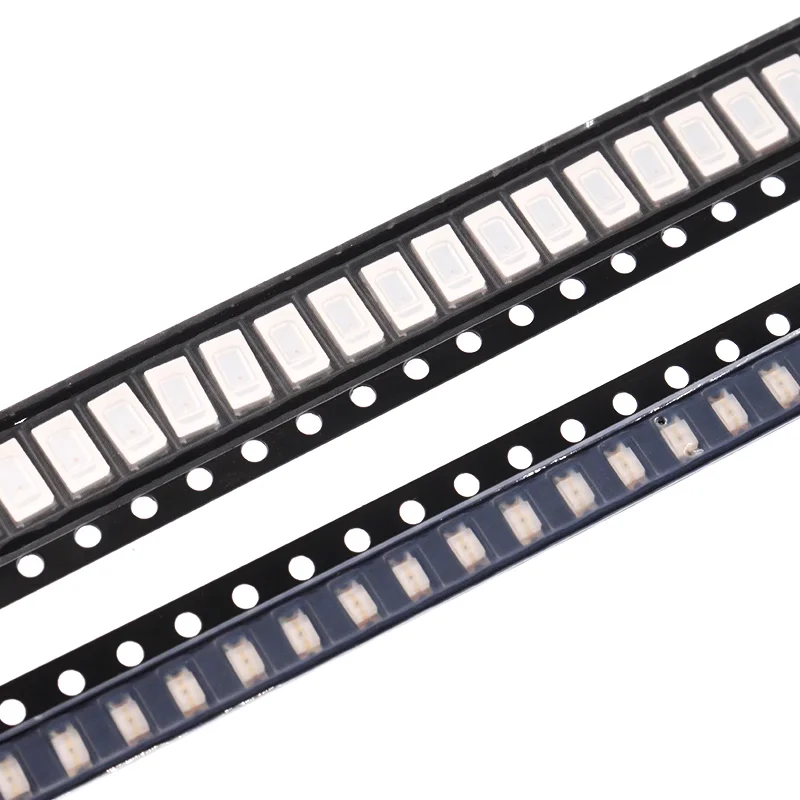 (100 pz) 3806 SMD illuminazione laterale LED giallo/blu/verde/bianco/arancione/viola/rosa/rosso perline lampada a diodi emettitori di luce