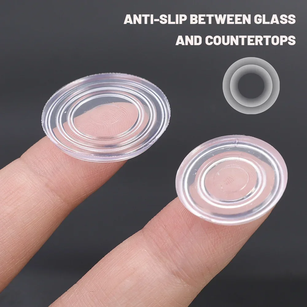 50/10Pcs โปร่งใสแก้วตารางกันชนเฟอร์นิเจอร์ Anti SLIP Pads Non กาวกันชน Pad Soft PVC ดูด Pad สําหรับตารางแก้ว