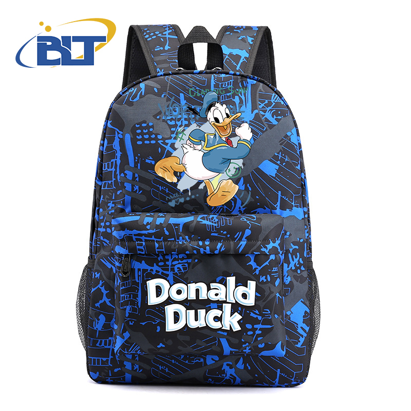 Disney Donald Duck bedruckter Jugendrucksack, lässiger Schüler-Schultasche für Jungen und Mädchen