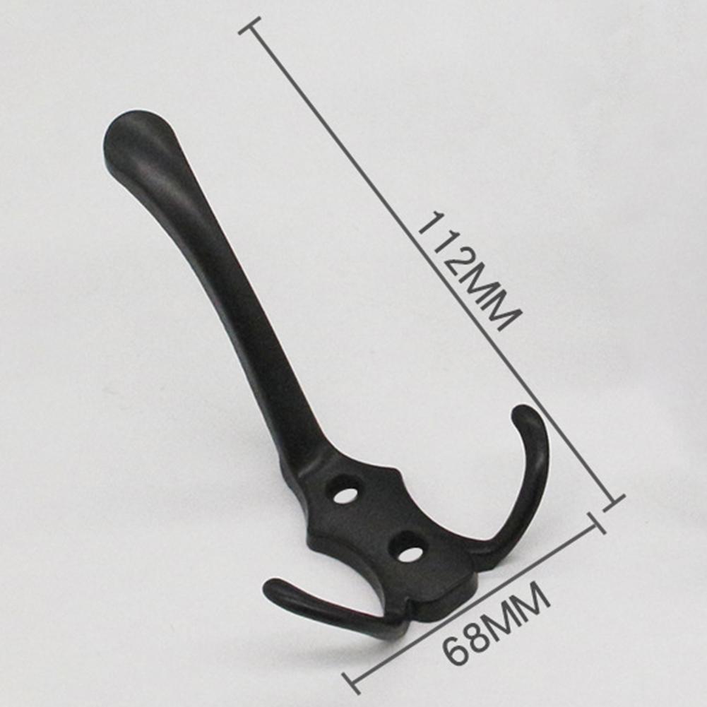 Modern 3 Hooks Coat Hook Wall Mounted Robe Clothes Rack Hat Wall Hanger Chrome Gold For Bedroom Clothes Entryway Furniture