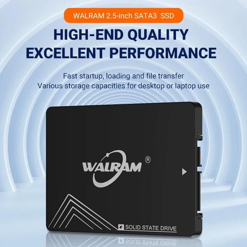 Walram 2.5 SATA 3 SSD 256GB 240GB 128GB 120GB Disco rigido Laptop PC Desktop SSD 1TB 480GB 512GB Unità a stato solido 1TB 240 GB HDD