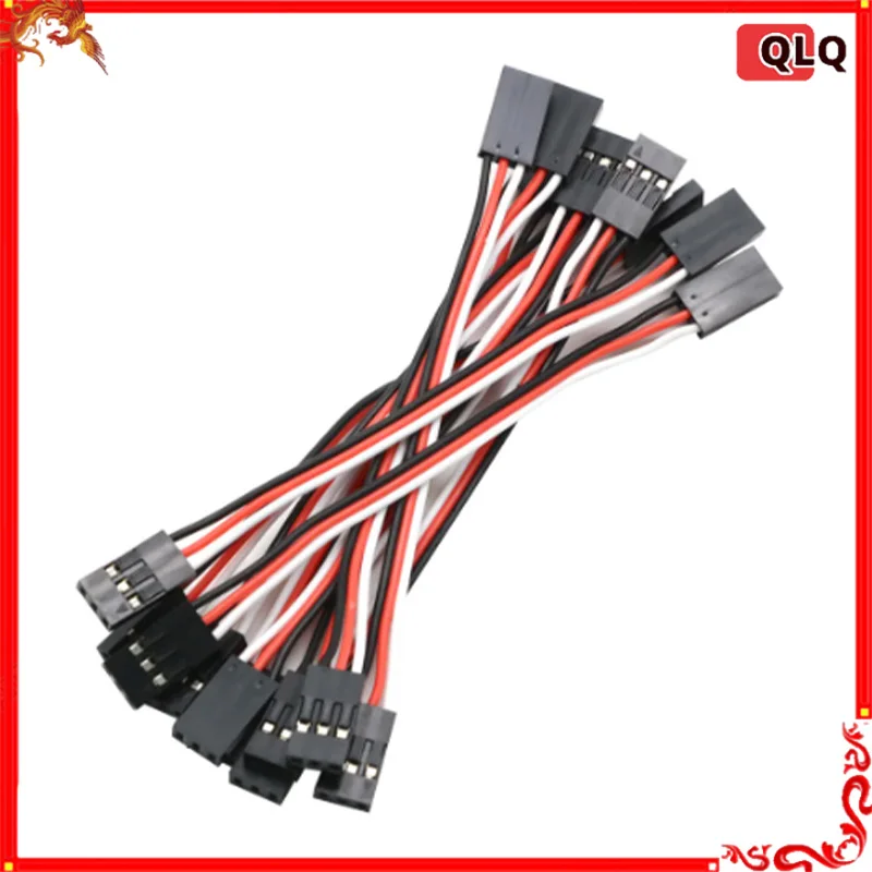 10 ชิ้น 100 มิลลิเมตร 150 มิลลิเมตร 200 มิลลิเมตร 300 มิลลิเมตร 500 มิลลิเมตร Servo Extension Cord ชายชายสําหรับ Jr Plug Servo Extension สายไฟ 10 เซนติเมตร