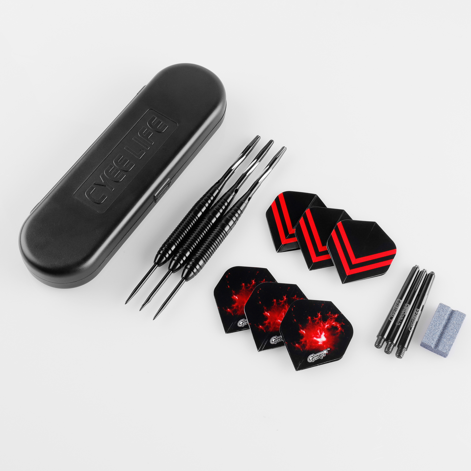 CyeeLife 22g Professional Dart ชุด 3PCS เหล็กลูกดอกเที่ยวบิน Anti-Fall Hard Dart ทองแดงบริสุทธิ์ Dart บินสําหรับ Dartboard