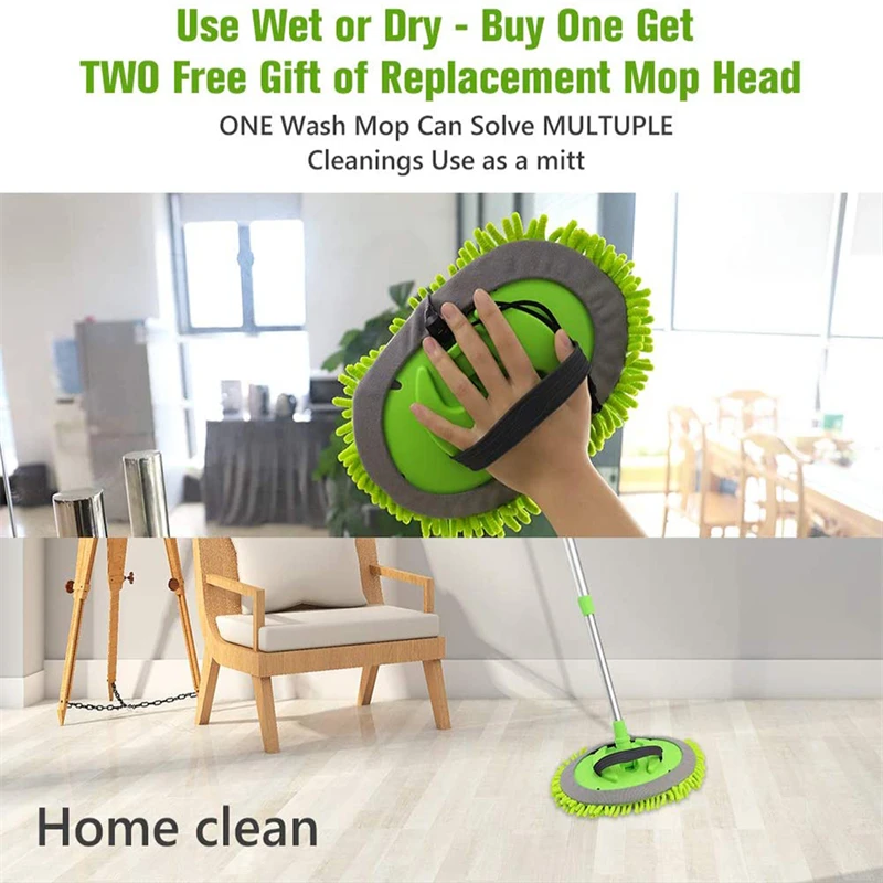 แปรงทําความสะอาดรถยนต์รายละเอียดปรับ Super Absorbent แปรงล้างรถ Telescoping ยาวทําความสะอาด Mop อุปกรณ์เสริมอัตโนมัติ