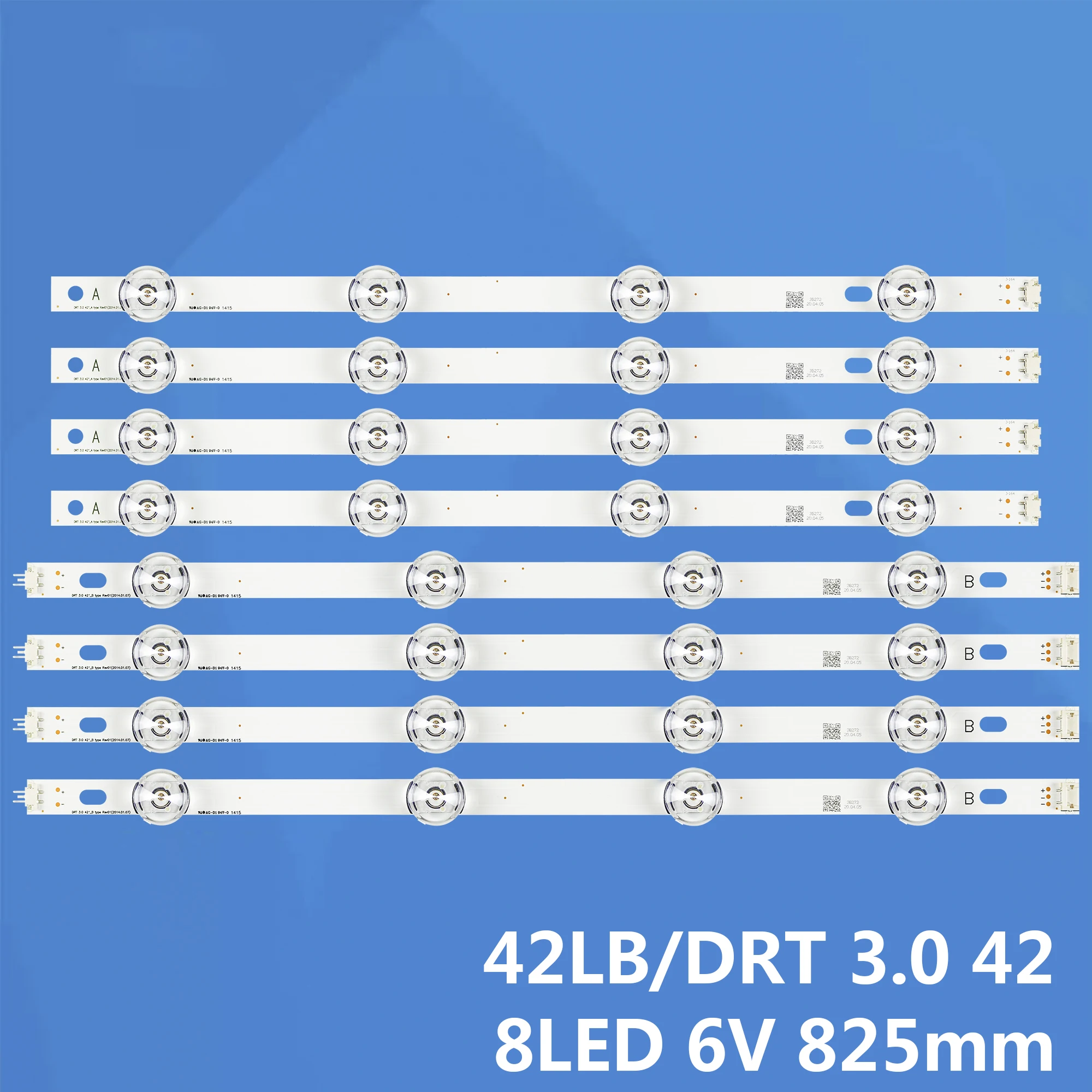 Podświetlenie LED Listwa oświetleniowa 8 diod LED Do 42LY320C LC420DUE INNOTEK DRT 3.0 42-calowy telewizor 42LY540H 42LF652V 42LF653V 42LB5510 42lb5820
