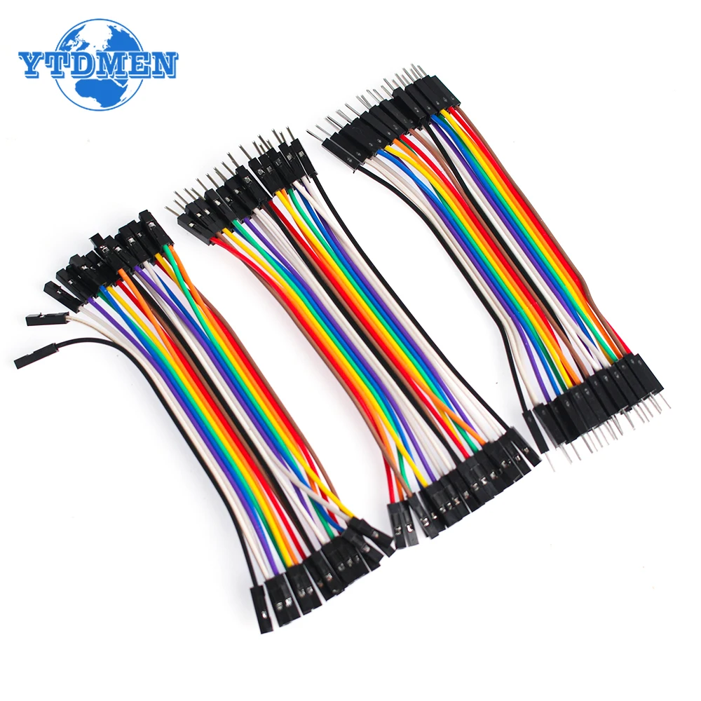 듀퐁 라인 10cm 듀퐁 케이블 Arduino 점퍼 와이어 남성-남성 여성-여성 남성-여성 20핀 DIY 전자 키트