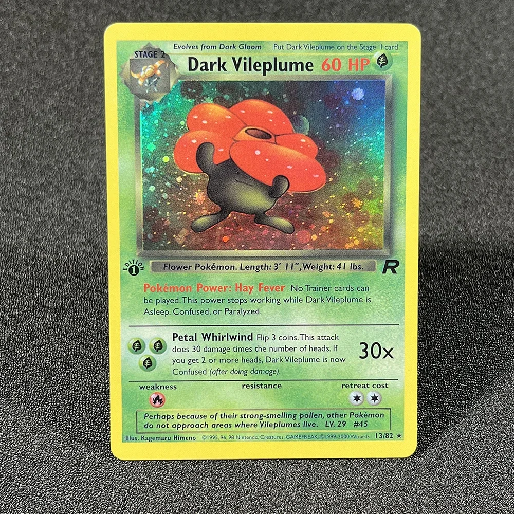 Pokémon Single Cards Classic Team Rocket Dark Charizard Dragonite Blastoise Rainbow Energy Customized Foil Card Collection PROXY