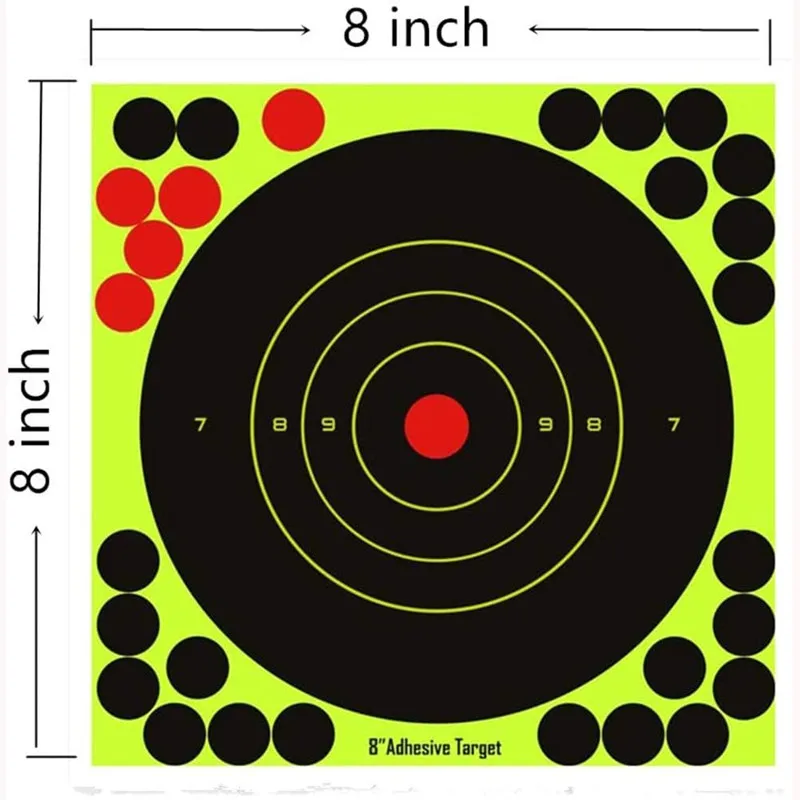 5-30pcs Round Target Pasters Splatter Target Paper Reactive Shooting Train 8 inch Self Adhesive Stickers Hunting Dots Gun Rifles