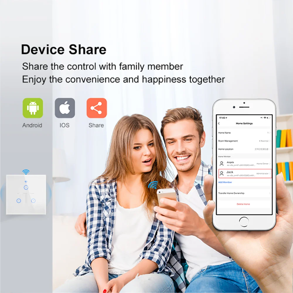 Vbu tuya wifi ue interruptores inteligentes 1/2/3 gang interruptor de luz toque interruptores sensor parede vida inteligente para alexa google casa