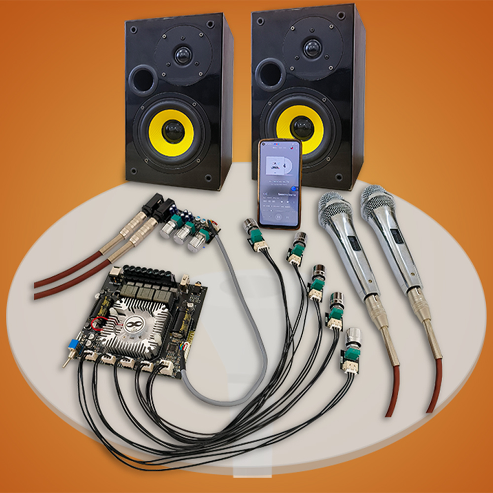 DC15-36V ZK-DAM-L1 Geïntegreerde 2.1-Kanaals Bluetooth Versterkerbord Voor High - Power Karaoke Zangmicrofoon.