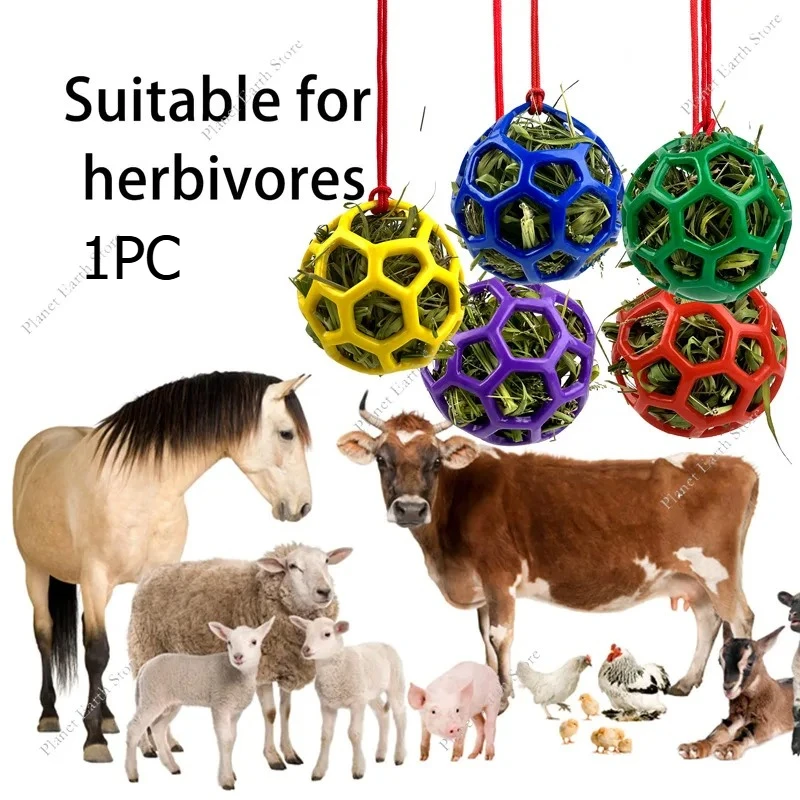 2025 cavalo tratar bola alimentador de feno brinquedo bola pendurado alimentação para cavalo ovelha tartaruga dispensador de alimentação aliviar o estresse brinquedo de forrageamento
