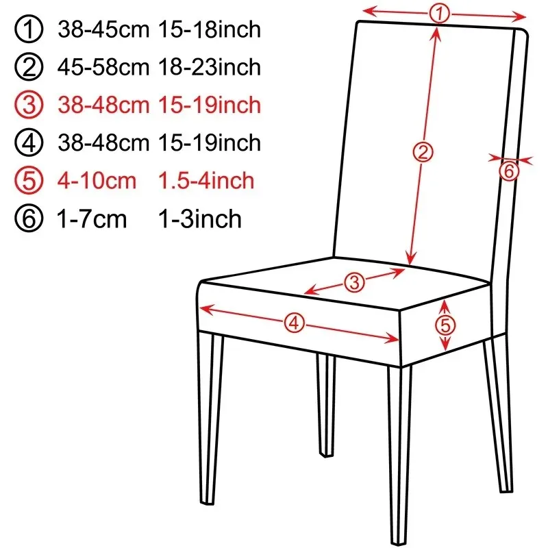 Funda elástica para silla, fundas elásticas de LICRA ajustables de Color sólido, fundas para asientos de sillas, cocina, comedor, banquete de boda, hogar