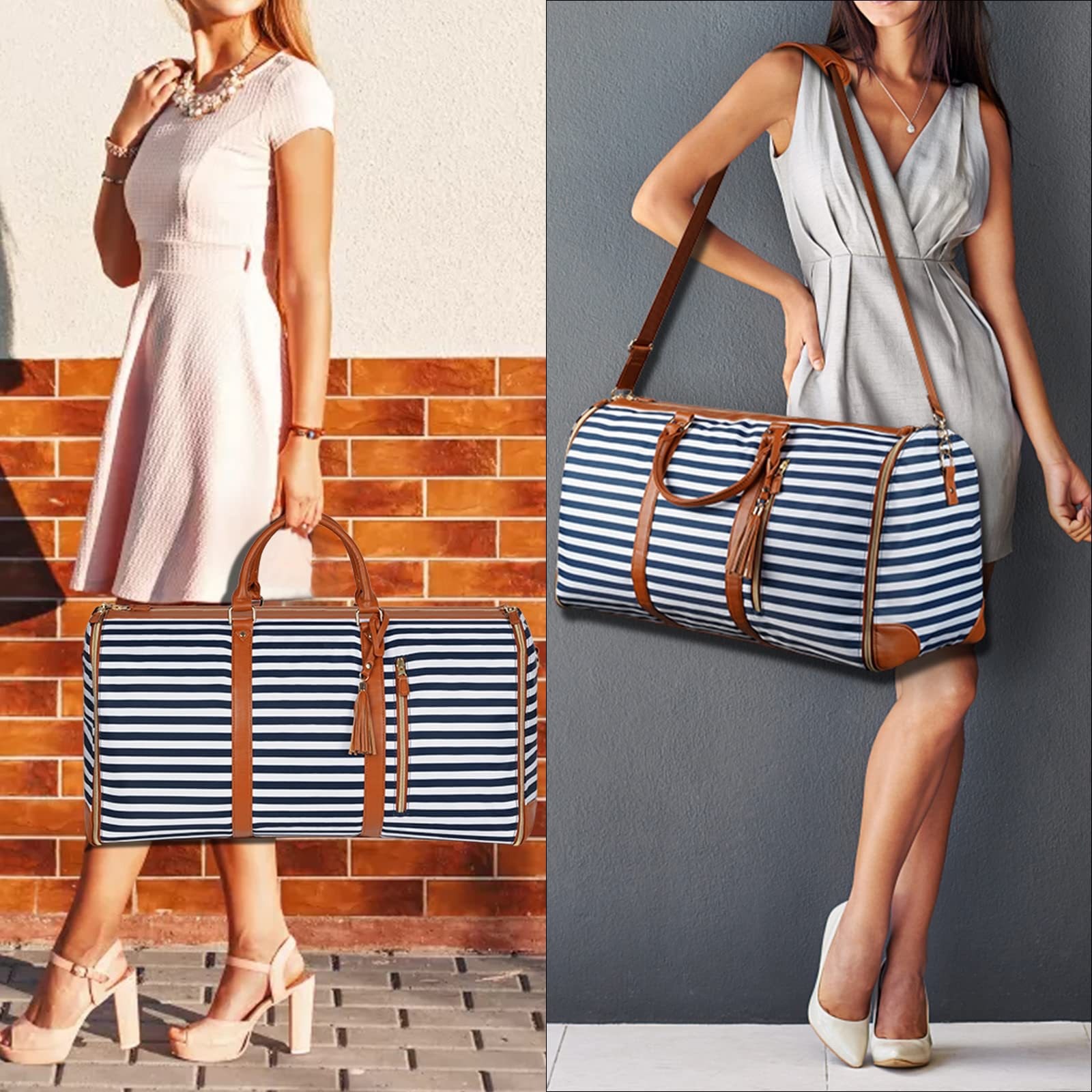 ถุงเก็บสูท PU พับได้จุได้เยอะ, กระเป๋าเดินทางกระเป๋าผู้หญิงกระเป๋าโททกันน้ำ tas GYM กระเป๋าออกกำลังกายกลางแจ้ง