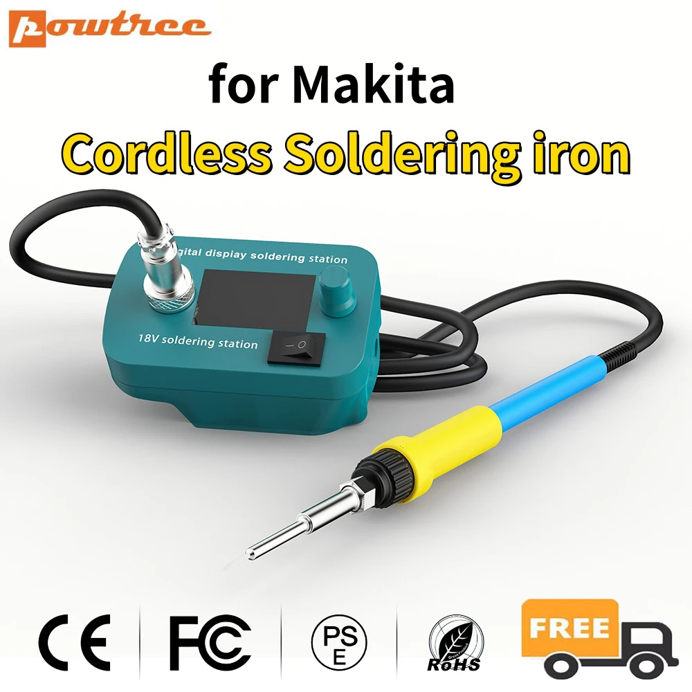 Soldador eléctrico inalámbrico para Makita 14,4~18V Batería 300 ° C-510 ° Herramienta de reparación de antorcha de pistola de soldadura de metal de ajuste C ﻿