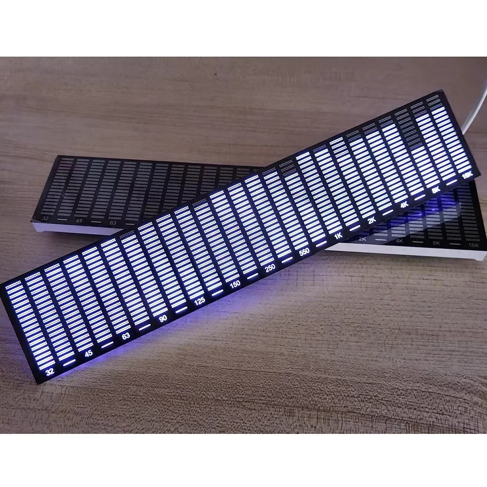 Schermo grande LED Spettro musicale Luce RGB Ritmo vocale Indicatore di livello audio per auto VU Meter per lampada per atmosfera automobilistica