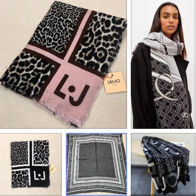 Comercio exterior original único italiano nueva tendencia de lujo ligera con bufanda chal estampada con estampado floral