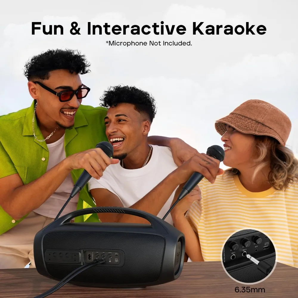 Bluetooth Speaker StormBox Blast 2, 200W Portable Wireless Speaker with Subwoofer, XBass, LED Light, Bluetooth 5.4
