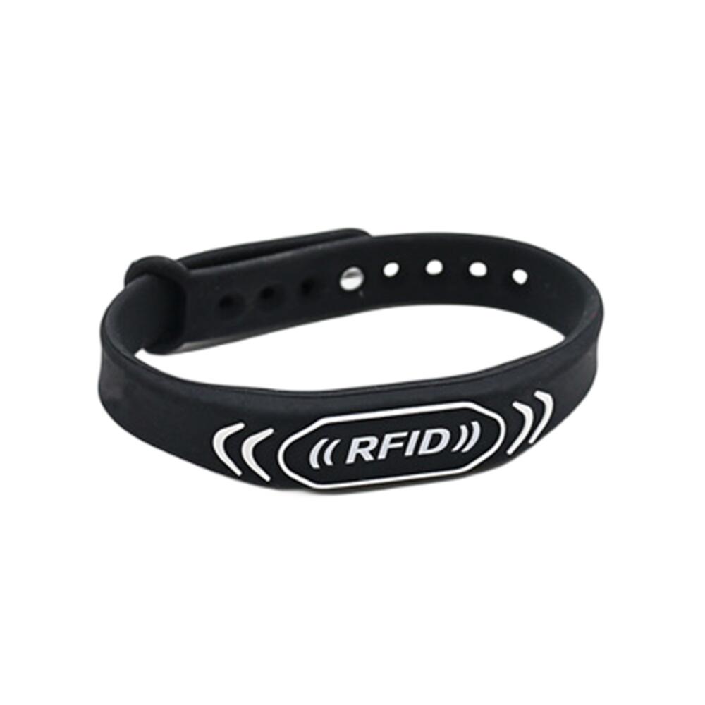 1Pcs 125KHz EM4305 T5577 Rewritable RFID Silicone Bracelet Blank Magnetic Wristband Copy For Access Control Card Token