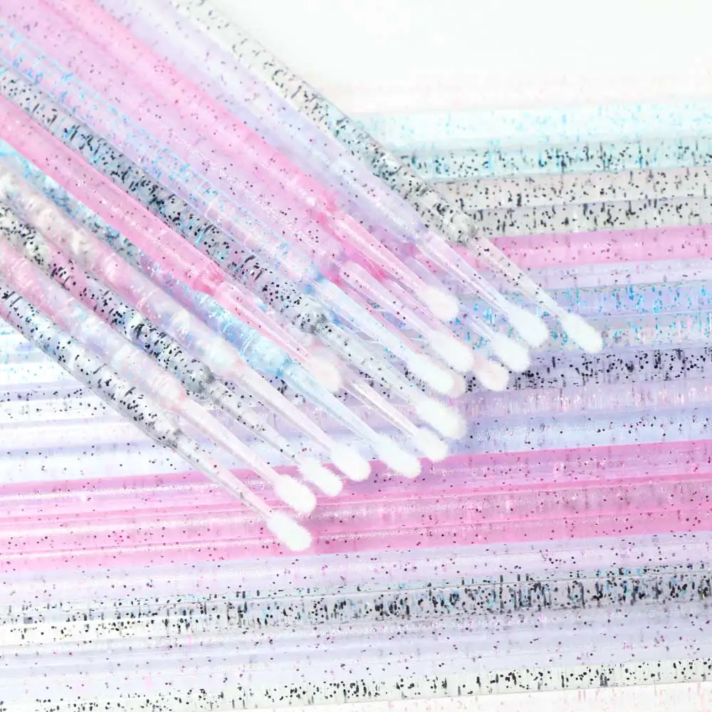MicroBrush แบบใช้แล้วทิ้ง Eyelashes Extension Lash ส่วนบุคคลถอด Swab Micro แปรงสําหรับเครื่องมือต่อขนตา