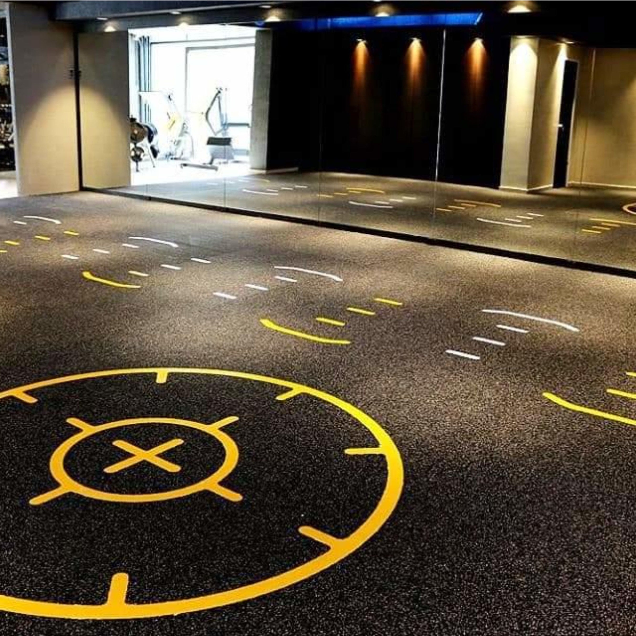 Sinysenda 맞춤형 미끄럼 방지 바닥 타일, 스포츠 장비 고무 매트, 홈 피트니스 Epdm 체육관 고무 매트