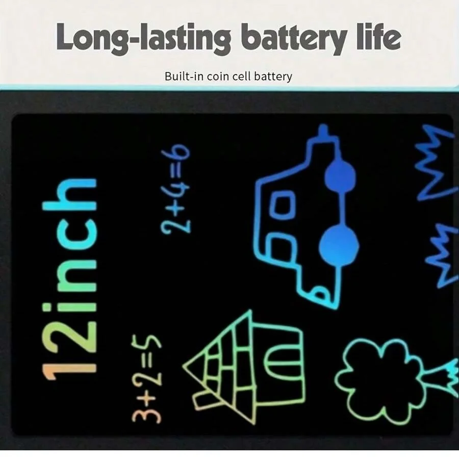 LCD Writing Tablet for Kids, Reusable Magic Drawing Board, Graffiti Sketchpad & Handwriting Blackboard, Eco-Friendly Educational