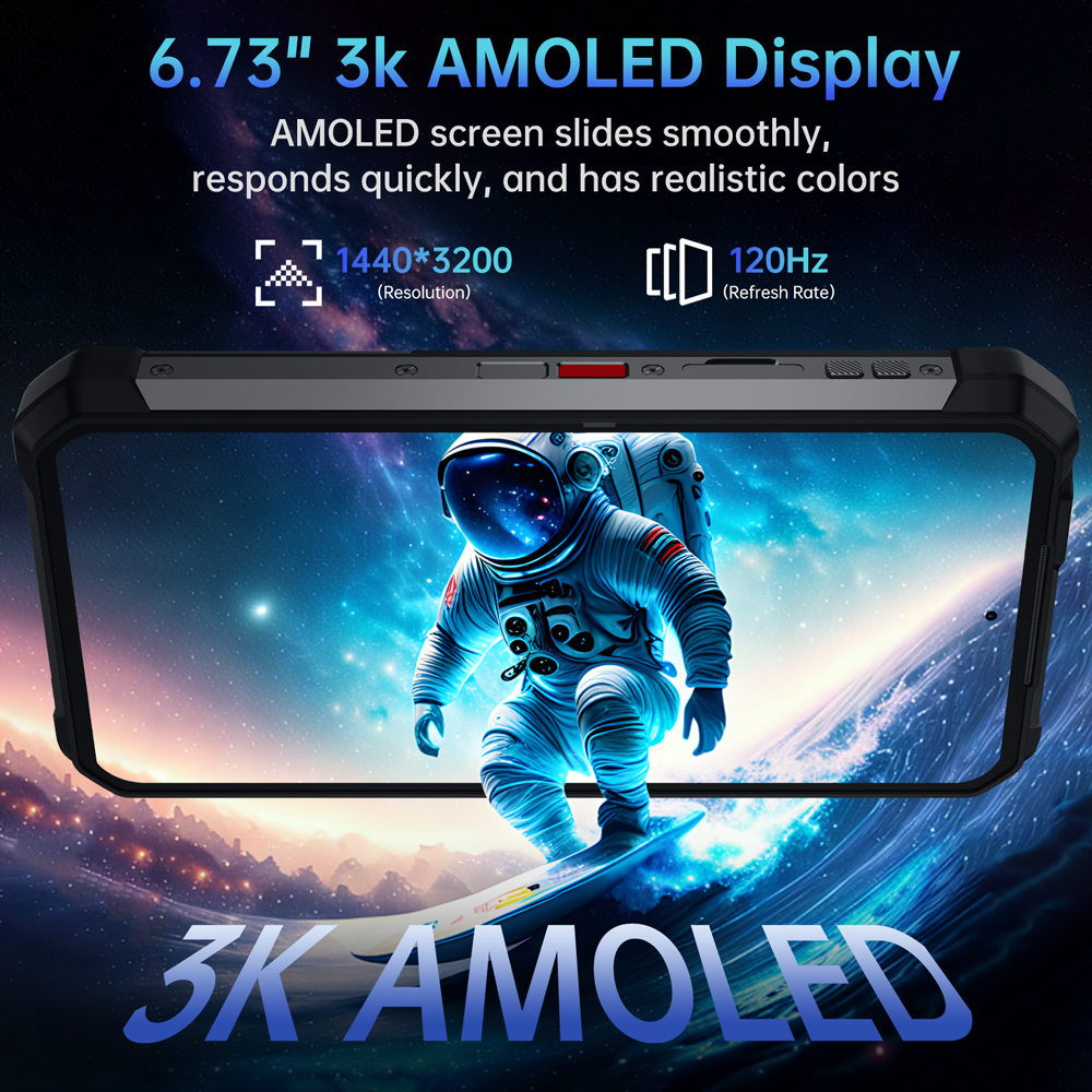 【Weltpremiere】Unihertz by 8849 Tank 4 Pro Smartphone 5G mit 720P Projektor Abmessung 8300 36 GB + 1 TB Mobiltelefon 3K AMOLED