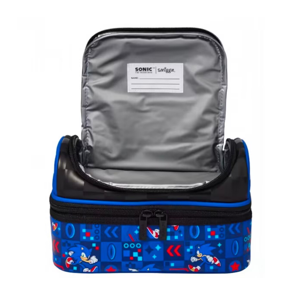 MINISO Smiggle 子供研究バックパックブルー漫画スクールバッグランチバッグアニメ学生ギフト子供のバッグ 7-16 年 16 インチ