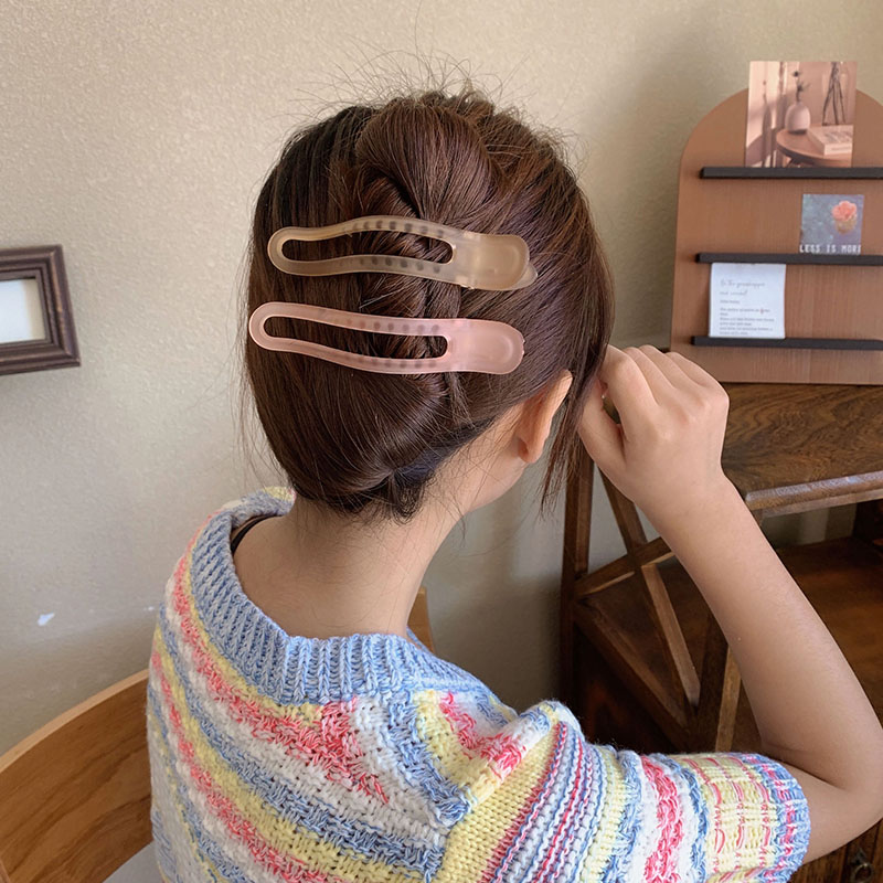 ใหม่อะคริลิค Matte Duckbill ผม Claws Barrettes โบว์สีทึบคลิปผมอุปกรณ์เสริมผมสําหรับผู้หญิง Hairpin หางม้า Headwear