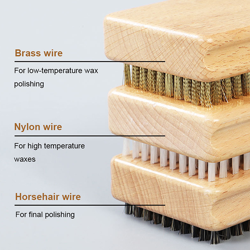 Wax Brush Kit para Snowboarding, Ski Waxing Brushes, Snowboard Tool Acessórios