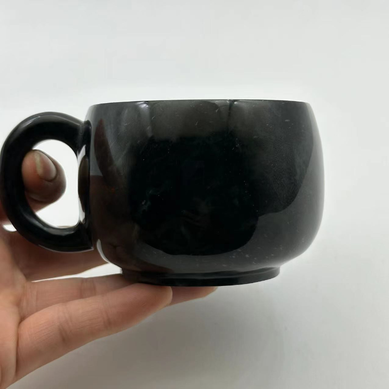 Tasse à Eau Authentique en Médecine Naturelle, King Stone, Design Original, Vert Foncé, Diversification, Café, Couple