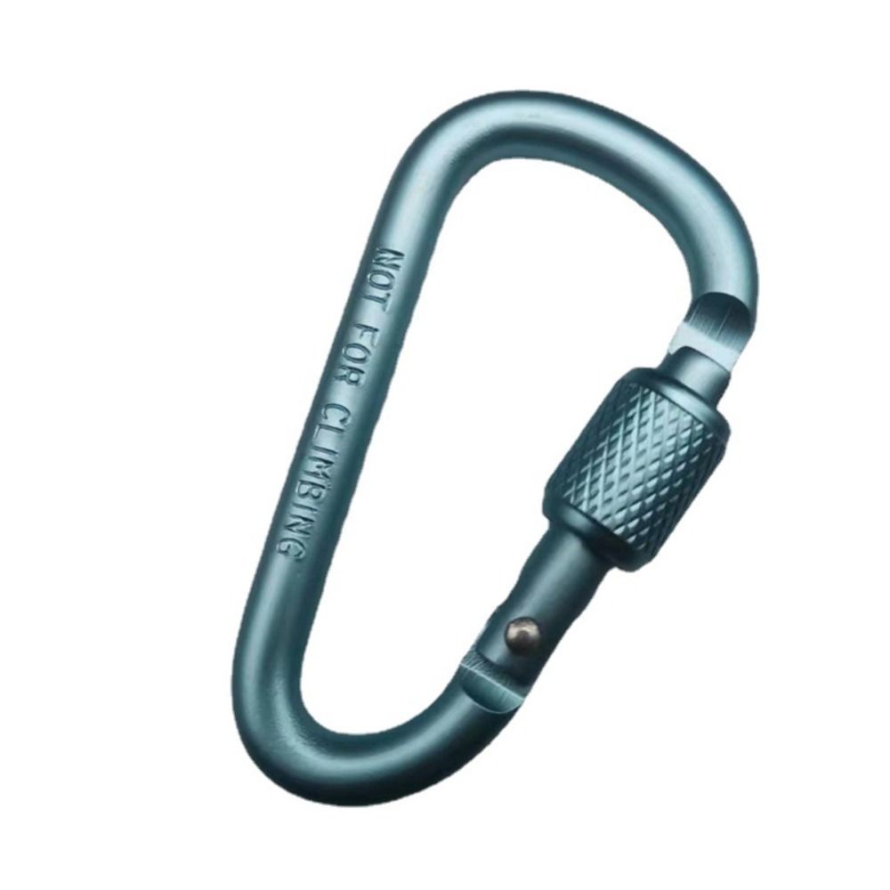 New Multicolor Aluminium Safety Climbing Button Alloy Carabiner Camping Hiking Hook Buckle Keychain