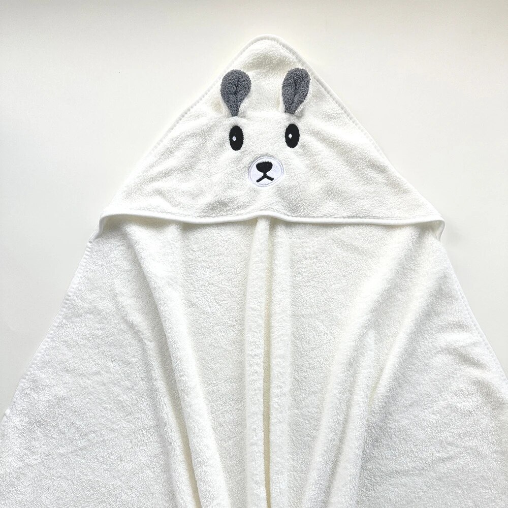 0-3-letni Baby Shower Unisex szlafrok dziecięcy flanelowy płaszcz kreskówka Boy Girl Ultra-miękkie z kapturem szata Spa ręcznik kąpielowy dla noworodka