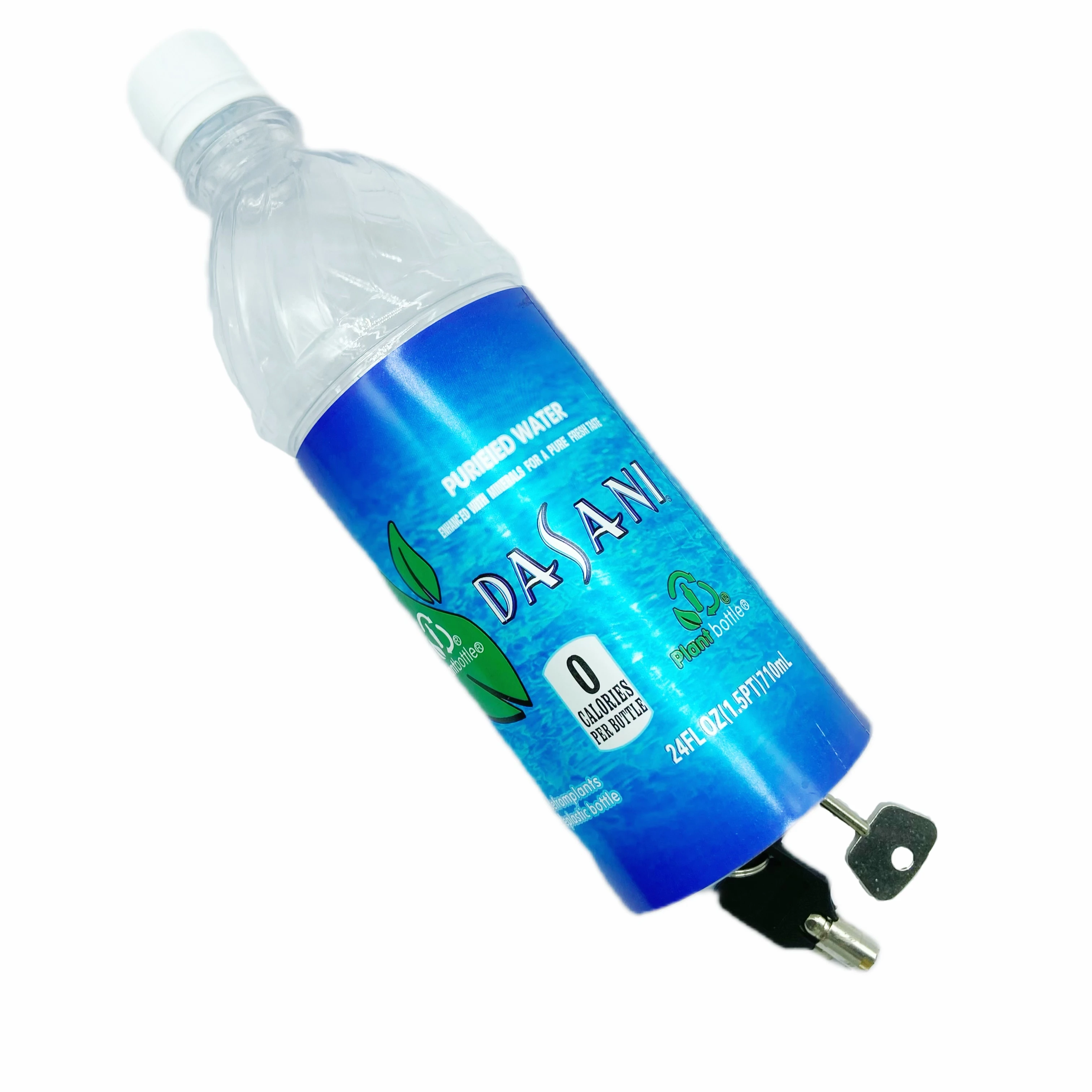 Dasani stash garrafa de água segura desvio seguro diy garrafa vazia com uma bolsa à prova de cheiro de qualidade alimentar