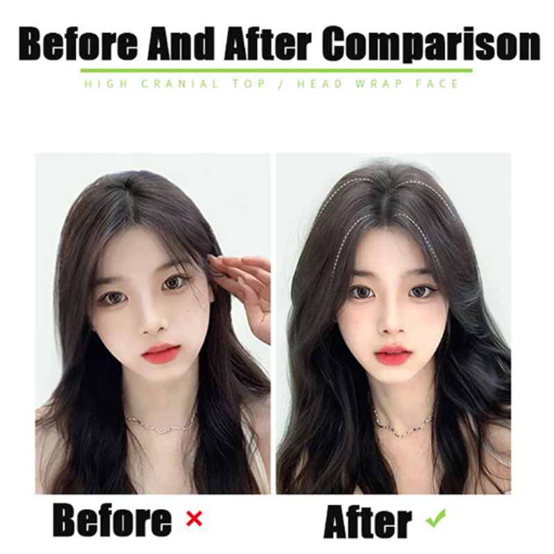Almohadilla recta corta sintética de 10cm, extensión de cabello Invisible, forro de pelo, cubierta lateral superior, postizo para mujer