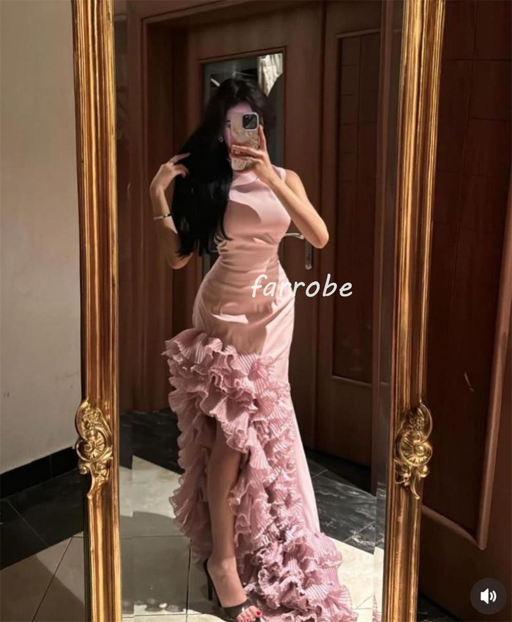 Customized Fashion High Quality Jersey Pleat Ruched Mermaid One-shoulder Long Dresses Bespoke Occasion Dresses Casual
