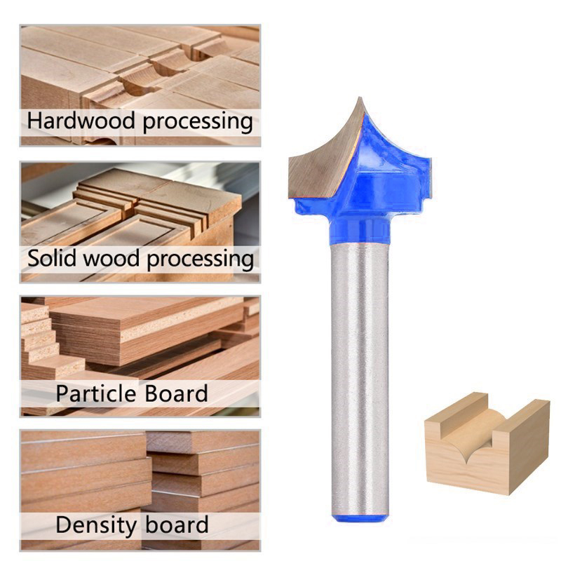 Millling Cortador XCAN 6mm Shank CNC Pedaços de Ponta Redonda 12-32mm Rodada Ponto de Corte Bit Carboneto Sólido Ferramentas para Trabalhar Madeira 1pc