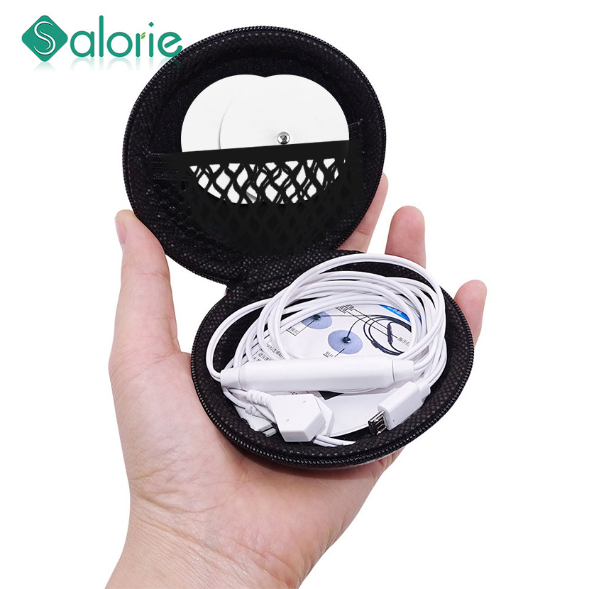 Портативный мобильный телефон массажер Электрический десятки терапия тела Массажер для мышечного стимулятора EMS Цифровая терапия машина 6 режимов