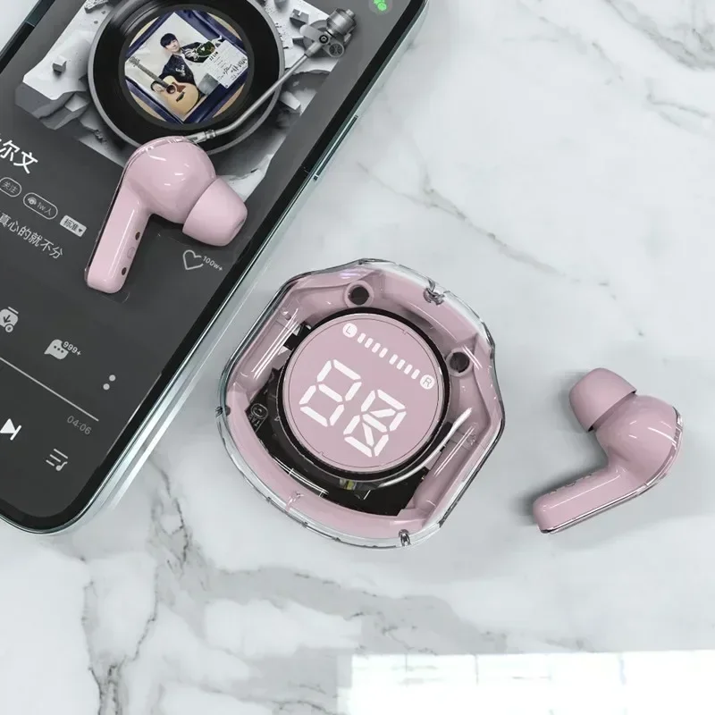 HK6TWS Bluetooth Wireless Earphones LED Power Display Stereo Sound Digital Audio No-Noise Technology for PHONE