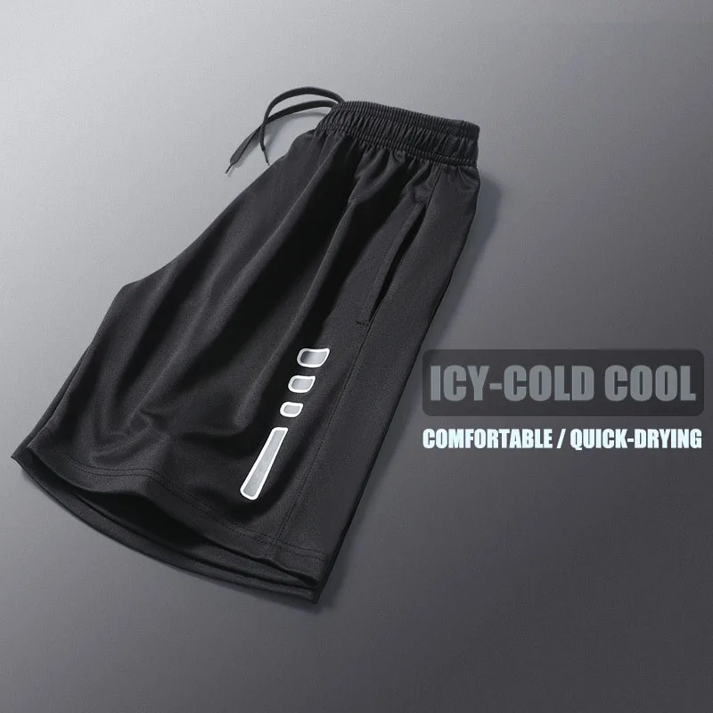 Pantaloncini da corsa larghi ad asciugatura rapida da uomo – Pantaloncini da palestra e basket a righe traspiranti per fitness, allenamento, sport
