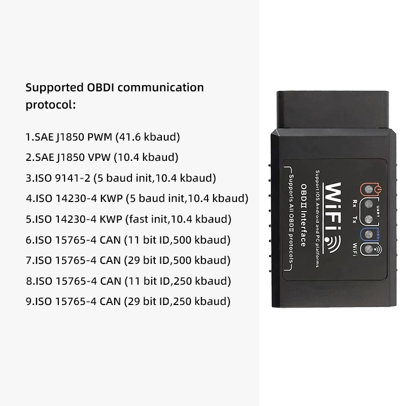 OBD2 WIFI ELM327 V1.5 Scanner Auto Code Reader Diagnostic Tool voor iPhone IOS/Android Automotive Foutdetector