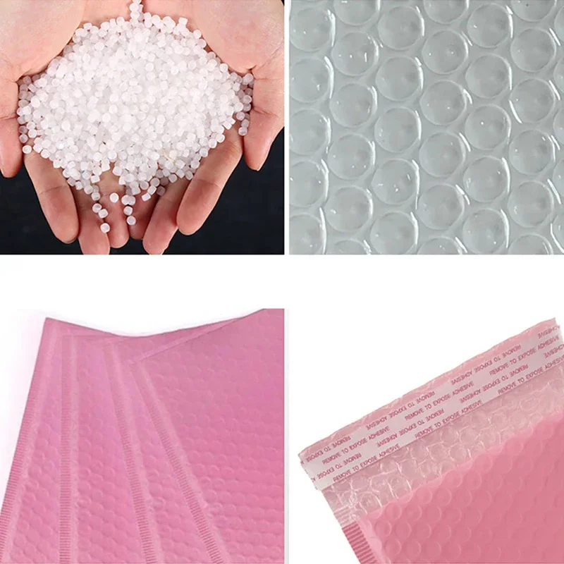 20/50pcs สีชมพู Bubble Mailers Bubble เบาะ Mailing Envelopes Mailer POLY สําหรับบรรจุภัณฑ์ Self Seal กระเป๋า Bubble Padding
