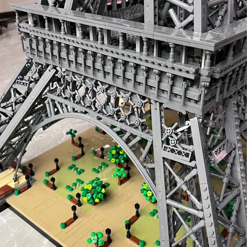 Diy 1.5m de altura torres eiffel modelo criatividade blocos de construção compatível 10307 tijolos arquitetura 10001 pçs brinquedos educativos para crianças